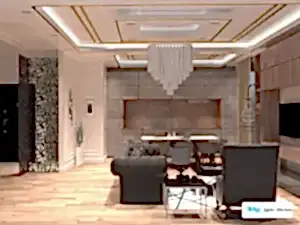 3D Max Kursu - 3D Max Kursu Öğrenci Çalışması Salon Çizimi