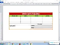 Bilgisayar Kursu - Word 2010 Kursu Tablo Örnek Çalışma